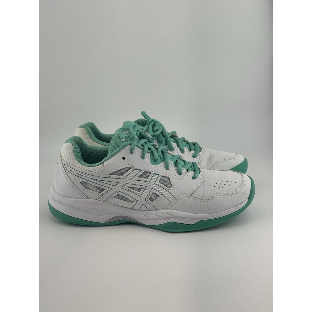 ASICS Gel-RENMA Shoes Women Size 7.5 White Green Pickleball tennis Court Sneaker